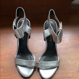 Enzo Angiolini silver heel size 8